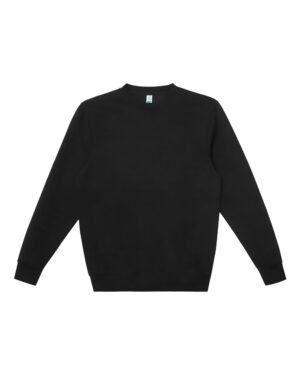 Lane Seven LS19004 Unisex Heavyweight Crewneck Sweatshirt – Black