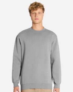 Lane Seven LS19004 Unisex Heavyweight Crewneck Sweatshirt – Storm (on model)