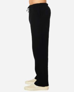 Lane Seven LS14006 Unisex Straight Leg Sweatpants – Black (on model side)