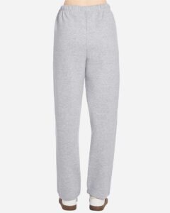 Lane Seven LS14006 Unisex Straight Leg Sweatpants – Heather Grey (on model back)