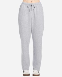 Lane Seven LS14006 Unisex Straight Leg Sweatpants – Heather Grey (on model)