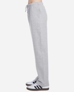 Lane Seven LS14006 Unisex Straight Leg Sweatpants – Heather Grey (on model side)