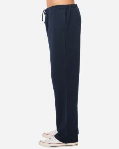Lane Seven LS14006 Unisex Straight Leg Sweatpants – Navy (on model side)