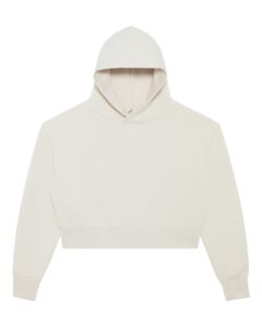 Lane Seven LS88001 Women’s Relaxed Cropped Hoodie Sweatshirt – Bone