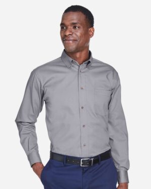 Harriton M500T Men’s Tall Easy Blend™ Twill Dress Shirt
