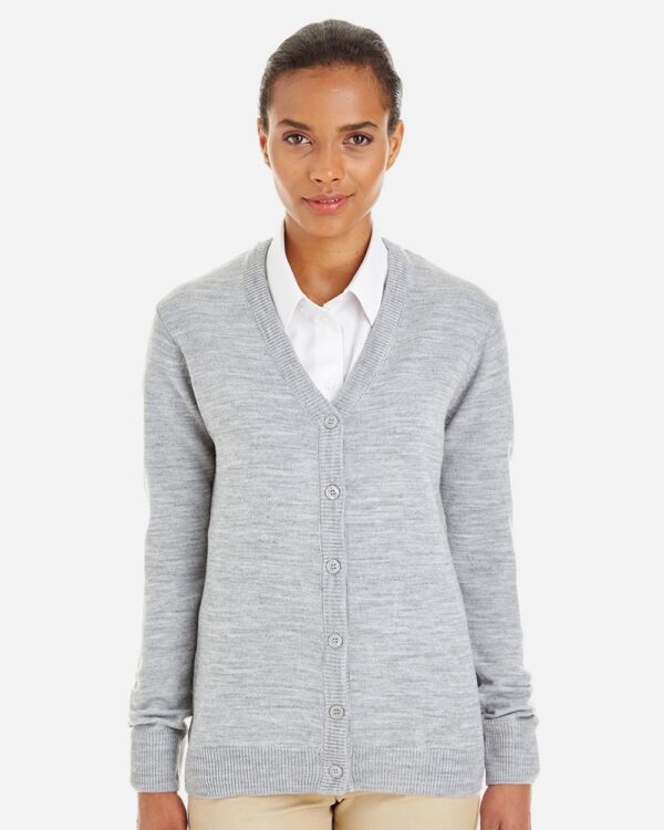 Harriton Women’s Pilbloc V-Neck Button Cardigan Sweater