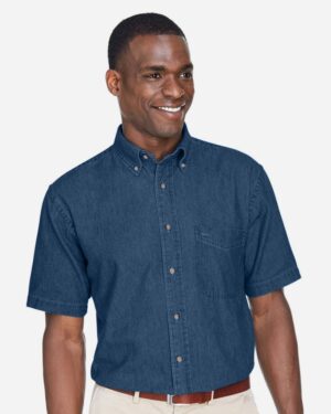 Harriton M550S Men’s Denim Shirt