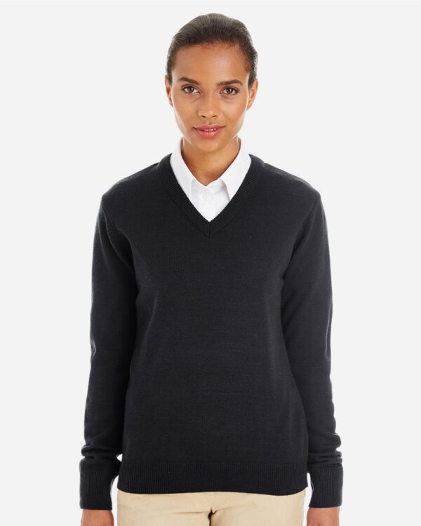 Harriton Women’s Pilbloc V-Neck Sweater