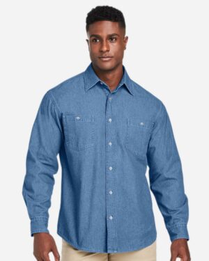 Harriton M540 Unisex Denim Shirt Jacket