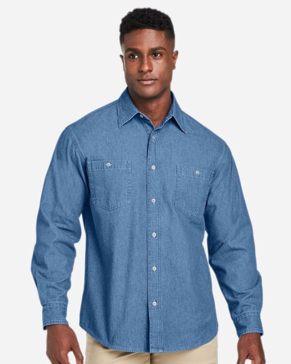 Harriton Unisex Denim Shirt Jacket