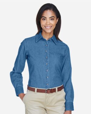 Harriton M550W Women’s Denim Shirt