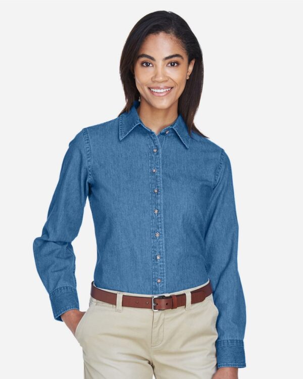 Harriton Women’s Denim Shirt