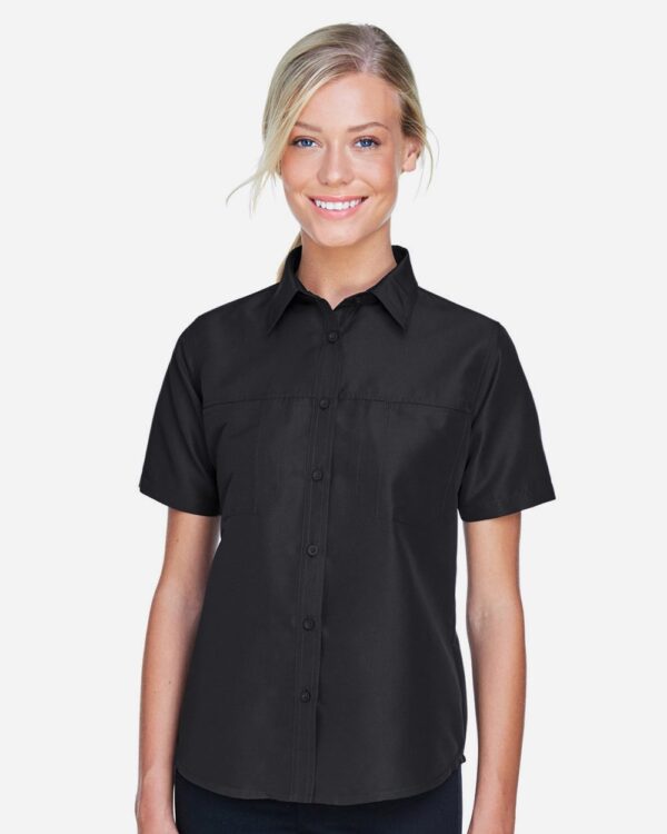 Harriton Women’s Key West Short Sleeve Performance Staff Shirt