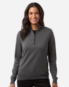 Devon & Jones DG446W Women’s New Classics Quarter-Zip Sweater