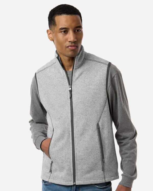North End Men’s Jasper Jacquard Fleece Vest