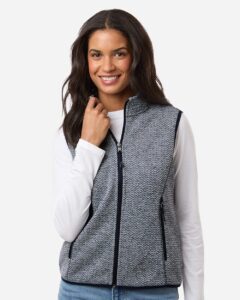 North End NE731W Women’s Jasper Jacquard Fleece Vest