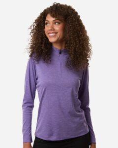 AllPro 4HM70L Women’s Pro-Lock Performance Mélange Quarter-Zip Pullover