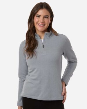 AllPro STF870L Women’s Stretch Quarter-Zip Fleece Pullover