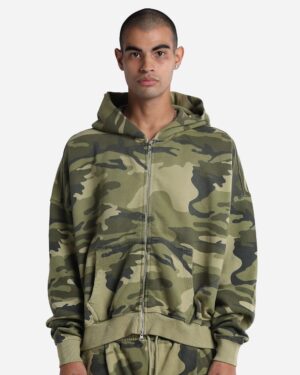 Shaka Wear SHGCZ Unisex Garment-Dyed Cropped Full-Zip Hoodie Sweatshirt