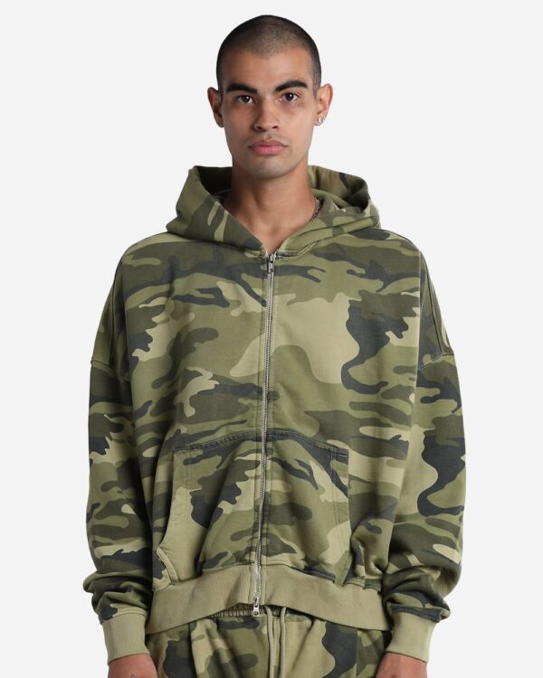 Shaka Wear Unisex Garment-Dyed Cropped Full-Zip Hoodie Sweatshirt