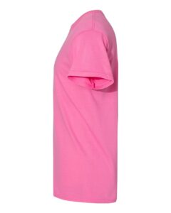 Heavy Cotton T-Shirt – Azalea (side)