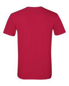 Gildan 64000 Unisex Softstyle® T-Shirt – Cherry Red (back)