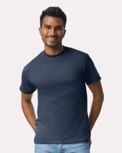 Gildan 2000 Unisex Ultra Cotton® T-Shirt – Blue Dusk (on model)