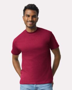 Gildan 2000 Unisex Ultra Cotton® T-Shirt – Cardinal Red (on model)