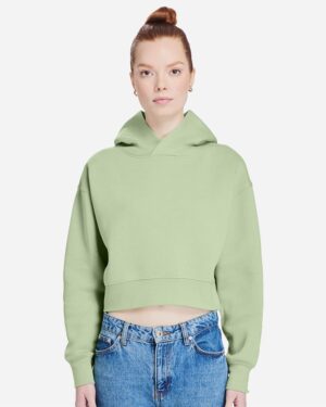 Lane Seven LS88001 Women’s Relaxed Cropped Hoodie Sweatshirt