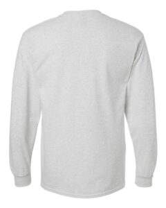 Gildan 2400 Unisex Ultra Cotton® Long Sleeve T-Shirt – Ash (back)