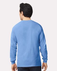 Gildan 2400 Unisex Ultra Cotton® Long Sleeve T-Shirt – Carolina Blue (on model back)