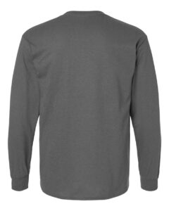 Gildan 2400 Unisex Ultra Cotton® Long Sleeve T-Shirt – Charcoal (back)