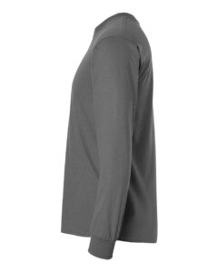 Gildan 2400 Unisex Ultra Cotton® Long Sleeve T-Shirt – Charcoal (side)