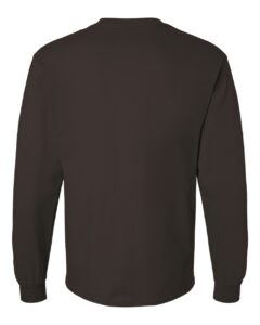 Gildan 2400 Unisex Ultra Cotton® Long Sleeve T-Shirt – Dark Chocolate (back)