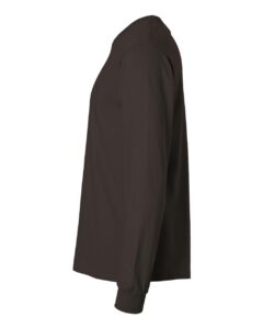 Gildan 2400 Unisex Ultra Cotton® Long Sleeve T-Shirt – Dark Chocolate (side)