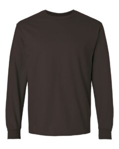 Gildan 2400 Unisex Ultra Cotton® Long Sleeve T-Shirt – Dark Chocolate