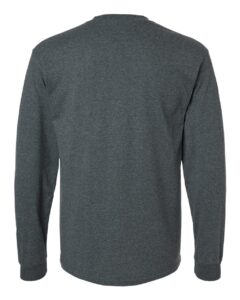 Gildan 2400 Unisex Ultra Cotton® Long Sleeve T-Shirt – Dark Heather (back)