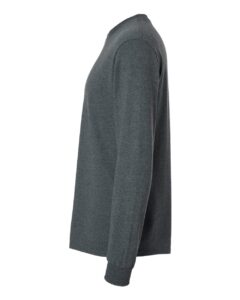 Gildan 2400 Unisex Ultra Cotton® Long Sleeve T-Shirt – Dark Heather (side)