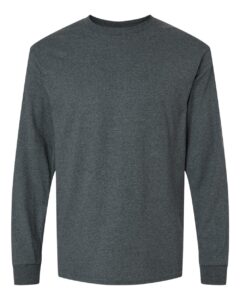 Gildan 2400 Unisex Ultra Cotton® Long Sleeve T-Shirt – Dark Heather