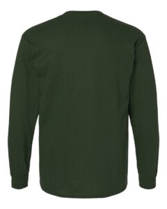 Gildan 2400 Unisex Ultra Cotton® Long Sleeve T-Shirt – Forest Green (back)