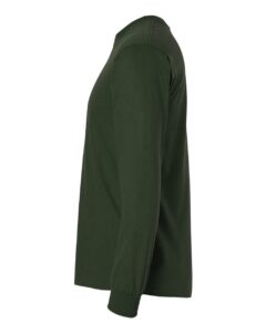 Gildan 2400 Unisex Ultra Cotton® Long Sleeve T-Shirt – Forest Green (side)