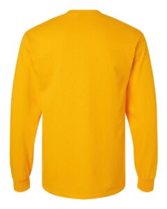 Gildan 2400 Unisex Ultra Cotton® Long Sleeve T-Shirt – Gold (back)