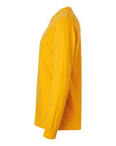 Gildan 2400 Unisex Ultra Cotton® Long Sleeve T-Shirt – Gold (side)
