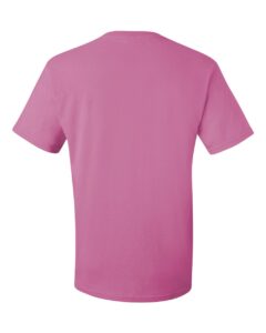 JERZEES 29MR Unisex Dri-Power® 50/50 T-Shirt – Azalea (back)