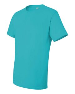 JERZEES 29MR Unisex Dri-Power® 50/50 T-Shirt – California Blue (side)