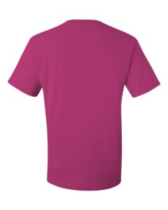 JERZEES 29MR Unisex Dri-Power® 50/50 T-Shirt – Cyber Pink (back)