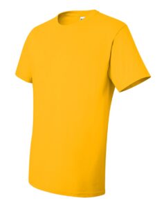 JERZEES 29MR Unisex Dri-Power® 50/50 T-Shirt – Island Yellow (side)