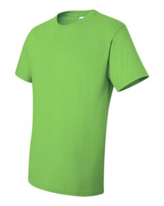 JERZEES 29MR Unisex Dri-Power® 50/50 T-Shirt – Kiwi (side)