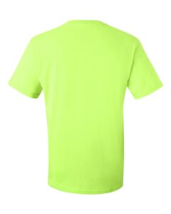 JERZEES 29MR Unisex Dri-Power® 50/50 T-Shirt – Safety Green (back)