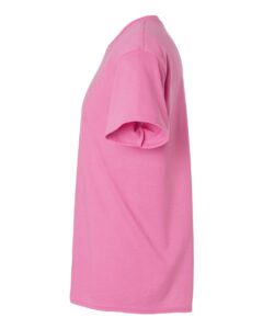 Gildan 8000 Unisex DryBlend® T-Shirt – Azalea (side)